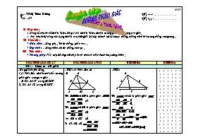 Giáo án Hình học Lớp 8 - Tiết 43: Luyện tập đường phân giác trong tam giác - Võ Thị Thiên Hương