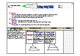 Giáo án Hình học Lớp 8 - Tiết 7: Luyện tập đường trung bình của tam giác và hình thang - Võ Thị Thiên Hương