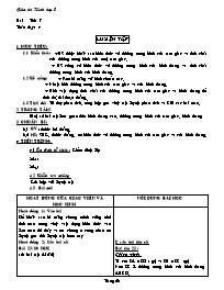 Giáo án Hình học Lớp 8 - Tiết 7: Luyện tập - Năm học 2012-2013