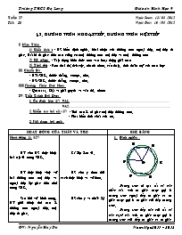 Giáo án Hình học Lớp 9 - Tiết 50, Bài 8: Đường tròn ngoại tiếp - Đường tròn nội tiếp - Năm học 2011-2012 - Nguyễn Huy Du
