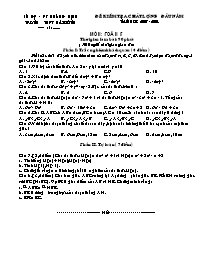 Đề kiểm tra chất lượng đầu năm môn Toán Lớp 8 - Năm học 2007-2008 - Trường THPT Hải Đông
