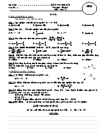 Đề kiểm tra học kỳ II môn Toán học Lớp 8 (Có đáp án)