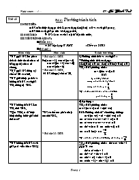 Giáo án Đại số Lớp 8 - Tiết 45, Bài 4: Phương trình tích - Cù Minh Trứ