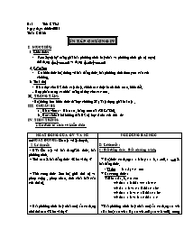 Giáo án Đại số Lớp 8 - Tiết 65: Ôn tập chương IV - Năm học 2010-2011