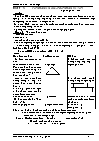 Giáo án Hình học Lớp 8 - Tiết 17: Đường thẳng song song với đường thẳng cho trước - Năm học 2011-2012 - Trần Mười