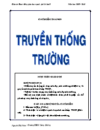 Giáo án Hoạt động ngoài giờ lên lớp Lớp 9 - Năm học 2009-2010 - Nguyễn Thị Nhàn