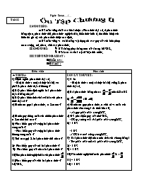 Giáo án môn Đại số Lớp 8 - Tiết 35: Ôn tập chương II