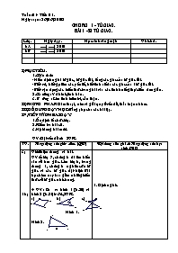 Giáo án môn Hình học Lớp 8 - Tiết 1, Bài 1: Tứ giác - Năm học 2009-2010