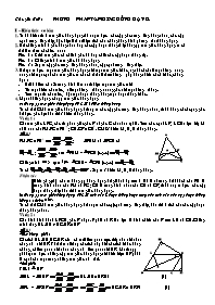 Giáo án phụ đạo môn Toán Lớp 8 - Chuyên đề: Phương pháp tam giác đồng dạng