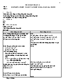 Giáo án tự chọn môn Toán Lớp 8 - Phạm Văn Biên