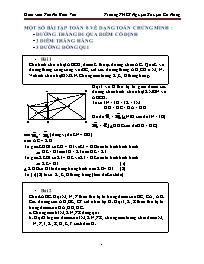 Một số bài toán Lớp 8 về dạng toán chứng minh - Tôn Nữ Bích Vân