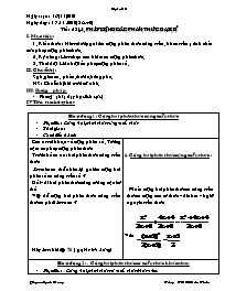 Giáo án Đại số Lớp 8 - Tiết 28, Bài 5: Phép cộng các phân thức đại số - Phạm Mạnh Hùng