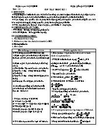 Giáo án Đại số Lớp 8 - Tiết 35: Ôn tập học kỳ 1 - Năm học 2010-2011