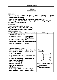 Giáo án Hình học Lớp 8 - Tiết 22: Hình vuông (Bản 3 cột)