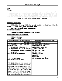 Giáo án môn Đại số Lớp 8 - Chương III: Phương trình bậc nhất một ẩn