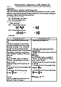 Giáo án môn Đại số Lớp 8 - Tiết 51: Giải bài toán bằng cách lập phương trình (Bản 2 cột)