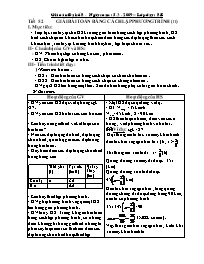 Giáo án môn Đại số Lớp 8 - Tiết 52: Giải bài toán bằng cách lập phương trình (Tiếp theo)