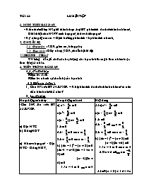 Giáo án Đại số Lớp 8 - Tiết 14: Luyện tập (Bản 3 cột)