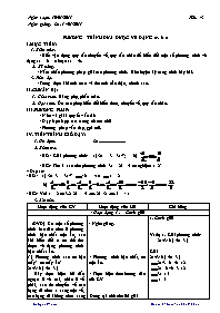 Giáo án Đại số Lớp 8 - Tiết 43: Phương trình đưa được về dạng ax + b = 0 - Vũ Ngọc Chuyên