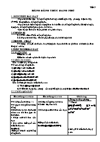 Giáo án Đại số Lớp 8 - Tiết 7: Hằng đẳng thức đáng nhớ (Bản 3 cột)