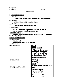 Giáo án môn Đại số Khối 8 - Tiết 44: Luyện tập (Bản 3 cột)
