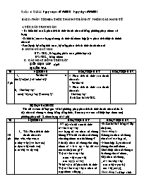 Giáo án Đại số 8 - Tiết 11, Bài 8: Phân tích đa thức thành nhân tử bằng phương pháp nhóm các hạng tử (Bản 4 cột)