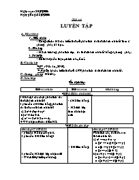 Giáo án Đại số Khối 8 - Tiết 12: Luyện tập (Bản 3 cột)