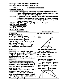 Giáo án Hình học Khối 8 - Tiết 33: Diện tích hình thang (Bản 2 cột)