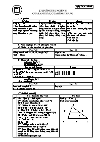 Giáo án Hình học Lớp 8 - Tiết 5: Đường trung bình của tam giác, của hình thang (Bản 3 cột)