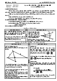 Giáo án Hình Lớp 8 - Tiết 40: Tính chất đường phân giác trong tam giác - Nguyễn Văn Diễn