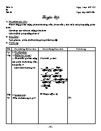 Giáo án môn Đại số 8 - Tiết 28: Luyện tập (Bản 4 cột)