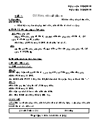 Giáo án môn Đại số Lớp 7 - Tiết 3: Nhân, chia