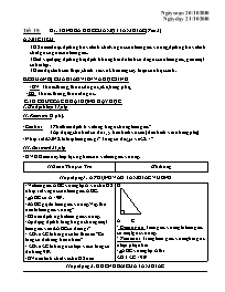Giáo án môn Hình học Lớp 7 - Tiết 18, Bài 2: Tổng ba góc của một tam giác (Tiết 2)