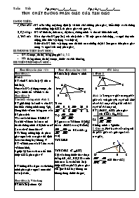 Giáo án môn Hình học Lớp 8 - Tiết 40: Tính chất đường phân giác của tam giác