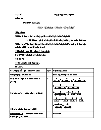 Giáo án môn Toán Lớp 8 - Tiết 32+33