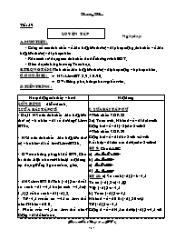 Giáo án Đại số Khối 8 - Tiết 59: Luyện tập (Bản đẹp)