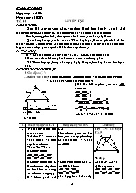 Giáo án Hình học Khối 8 - Tiết 41 đến 42 (Bản 4 cột)