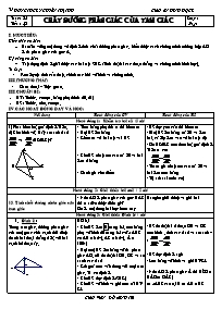 Giáo án Hình học Lớp 8 - Tiết 42: Chất đường phân giác của tam giác - Đỗ Minh Trí