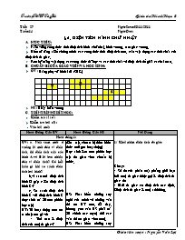 Giáo án môn Hình học 8 - Tiết 27: Diện tích hình chữ nhật - Nguyễn Văn Lợi
