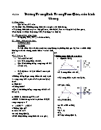 Giáo án môn Hình học 8 - Tiết 5+6: Đường trung bình trong tam giác, của hình thang (Chuẩn kiến thức kĩ năng)