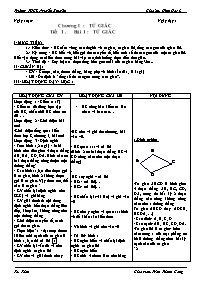 Giáo án môn Hình học 8 - Trần Thành Công (Bản 3 cột)