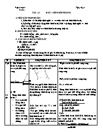 Giáo án môn Hình học Khối 8 - Tiết 11: Hình bình hành (Bản 4 cột)