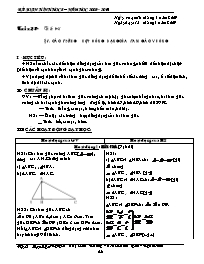 Giáo án môn Hình học Khối 8 - Tiết 48: Các trường hợp đồng dạng của tam giác vuông - Nguyễn Thị Kim Nhung