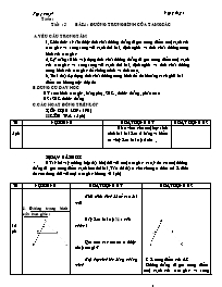 Giáo án môn Hình học Khối 8 - Tiết 5: Đường trung bình của tam giác (Bản 4 cột)