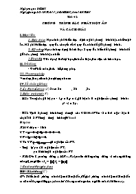 Giáo án Đại số 8 - Tiết 42: Phương trình bậc nhất một ẩn và cách giải (Bản 2 cột)