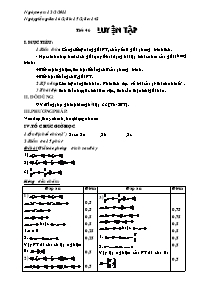 Giáo án Đại số 8 - Tiết 46: Luyện tập - Năm học 2010-2011 (Bản 2 cột)