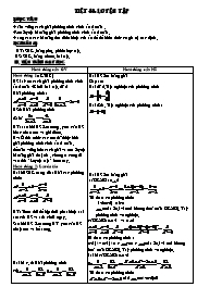 Giáo án Đại số 8 - Tiết 48: Luyện tập (Bản đẹp)