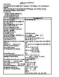 Giáo án Đại số 8 - Tiết 58: Luyện tập (Bản đẹp)