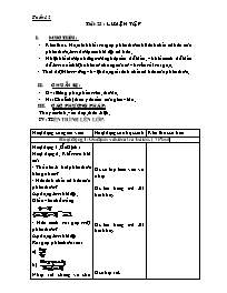 Giáo án Đại số Khối 8 - Tuần 13 (Bản 3 cột)