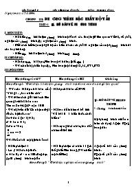 Giáo án Đại số Lớp 8 - Tiết 41 đến 48 - Phạm Văn Quân